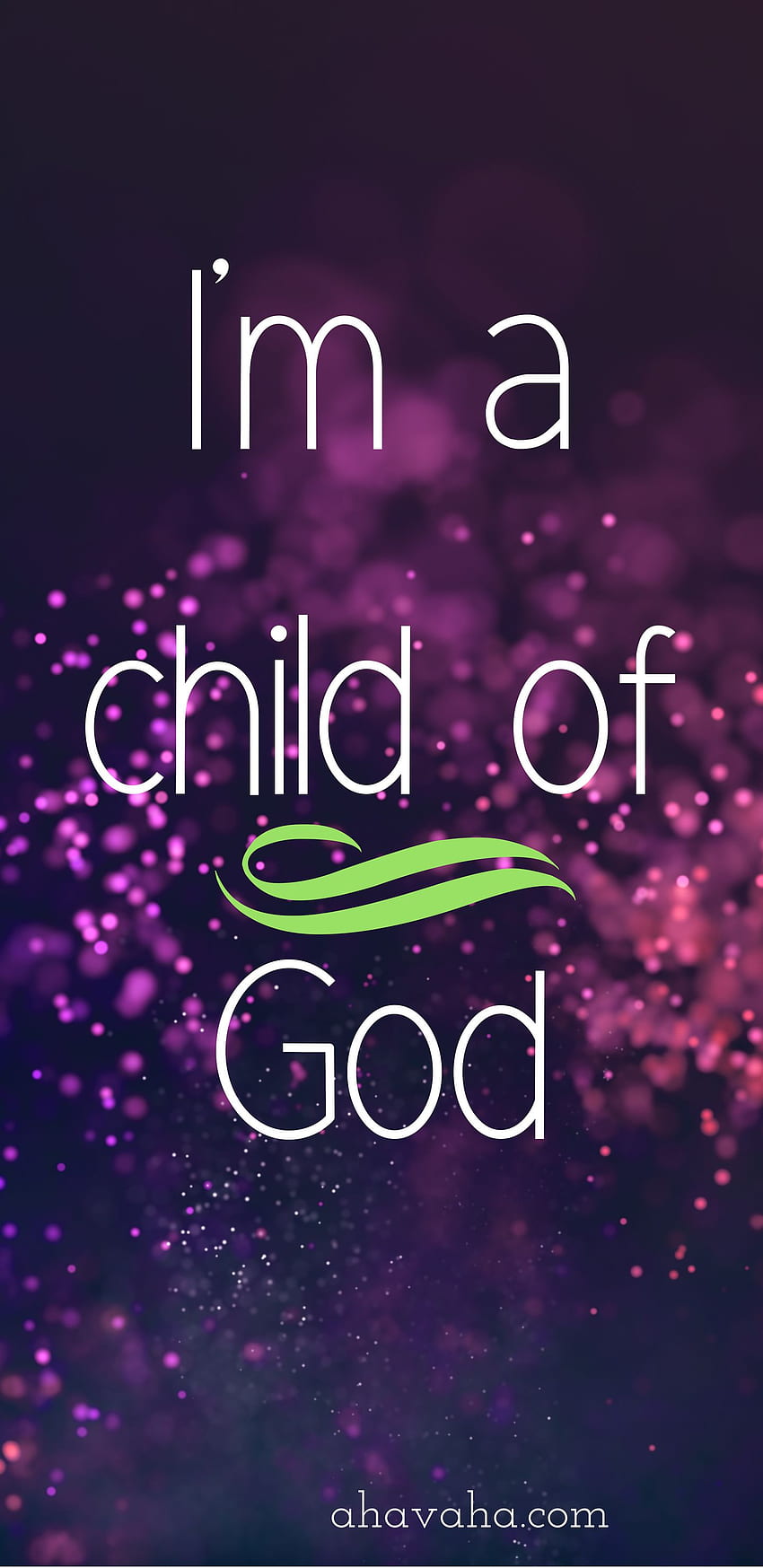 Je suis un chrétien multicolore sur le thème de l'enfant de Dieu Fond d'écran de téléphone HD