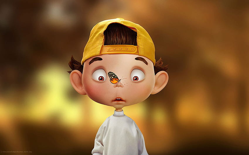 3D Boys Cartoon Animation มือถือ วอลล์เปเปอร์ HD