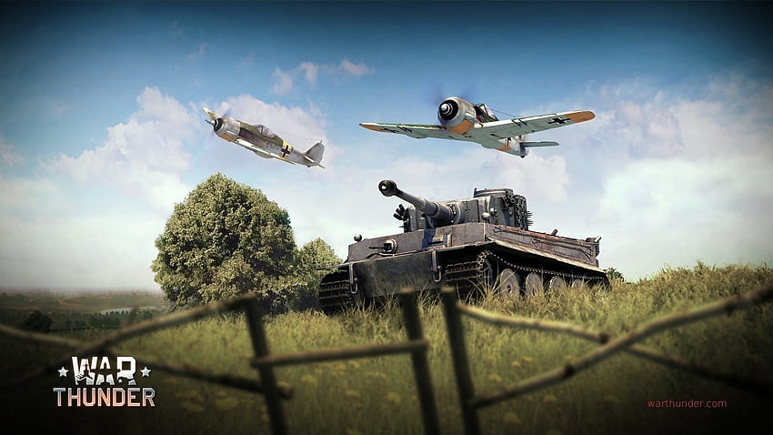 War Thunder, Airplane, Gaijin Entertainment, Tank, Tiger I, Focke Wulf Fw 190 / and Mobile & HD wallpaper