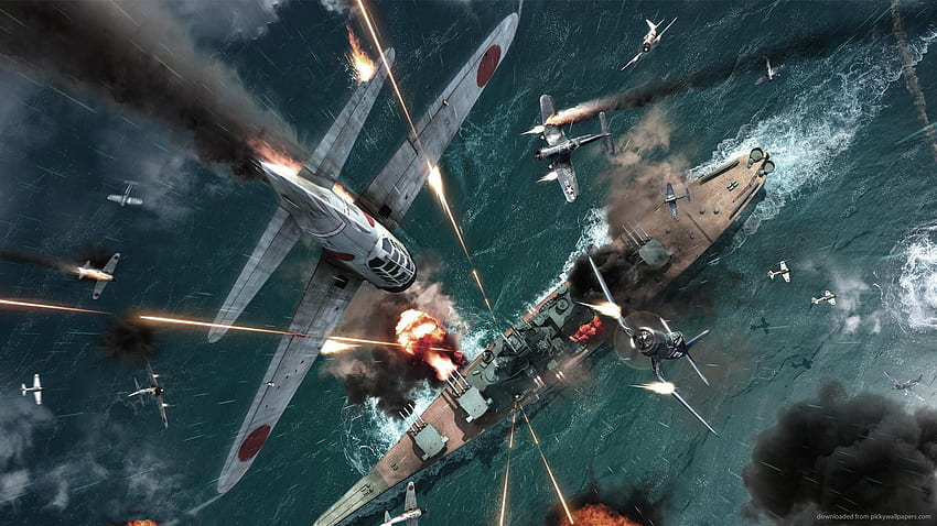 видео игри, самолети видео игри самолети военни кораби боен кораб Втората световна война превозни средства – кораби – HD тапет