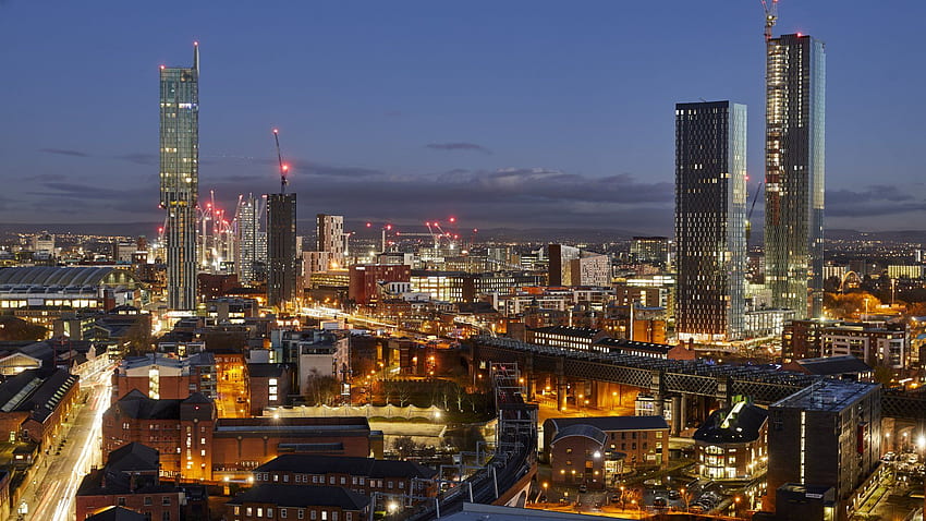 Centre-ville de Manchester, horizon de Manchester Fond d'écran HD