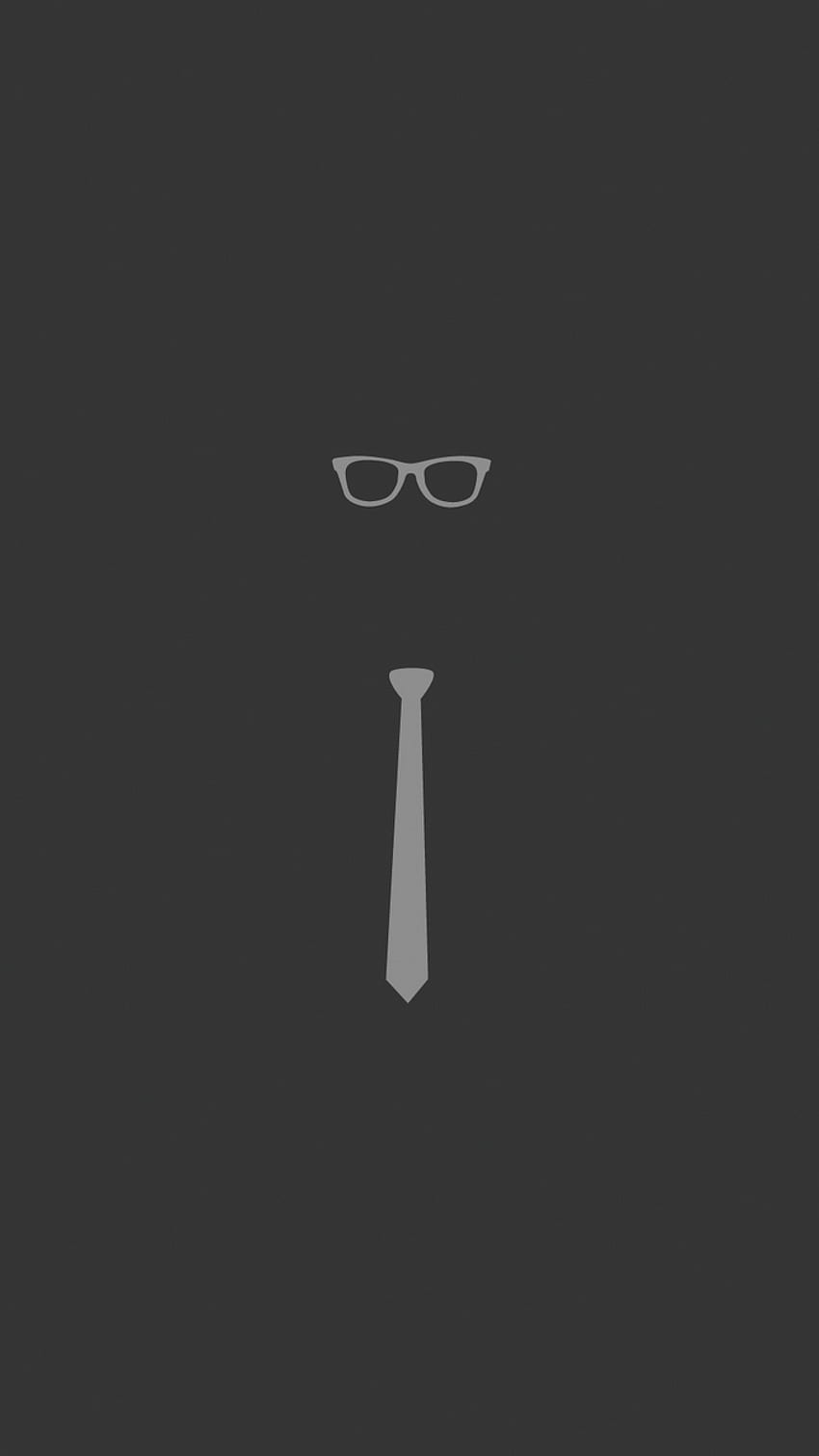 cravatta, occhiali, grafica, minimalista Sfondo del telefono HD