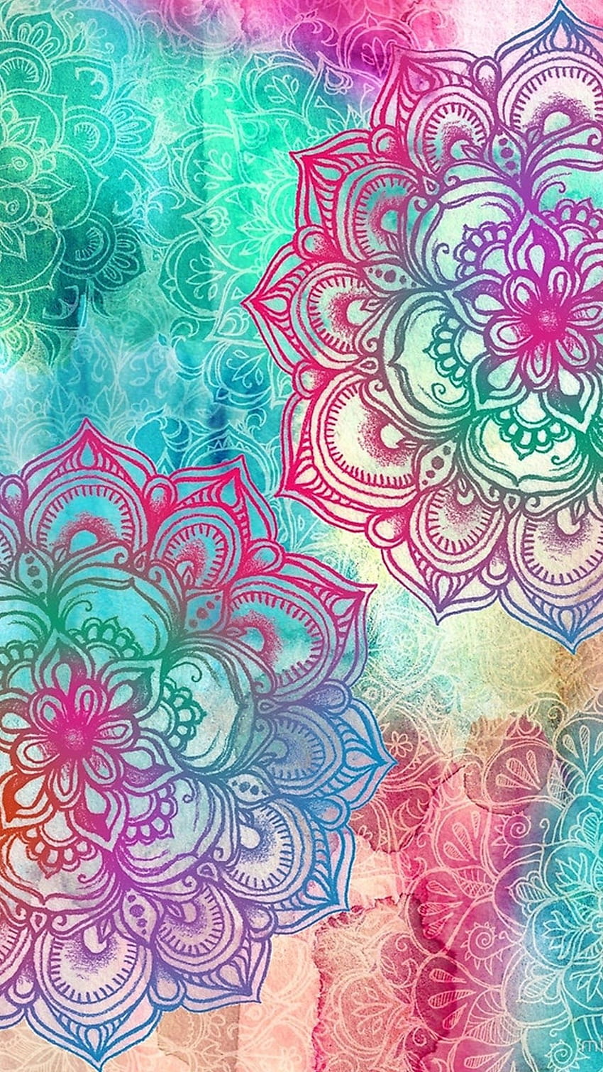 Hippy background. Hippie Background. Mandala , Rainbow art, iPhone pattern  HD phone wallpaper | Pxfuel