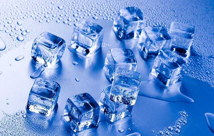 물, 물, 각얼음, 각얼음, 섹션 рендеринг HD 월페이퍼