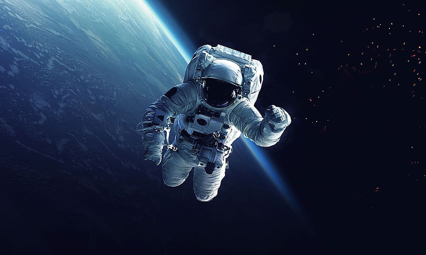 Spaceman-Wand, Space Man Art HD-Hintergrundbild