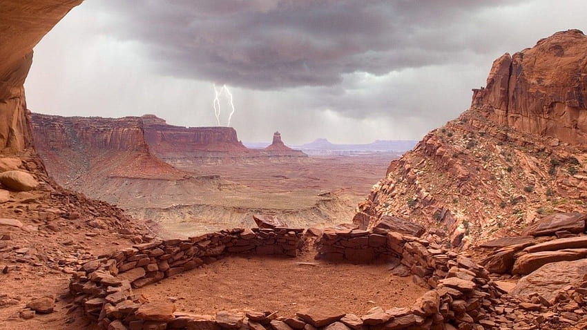 Canyonlands National Park, desert, rocks, landscapes HD wallpaper