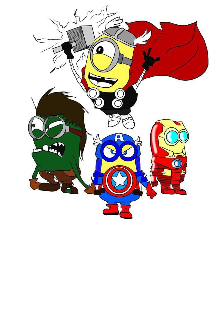 Minion Avengers. Minion Avengers oleh HailMyself. wallpaper ponsel HD