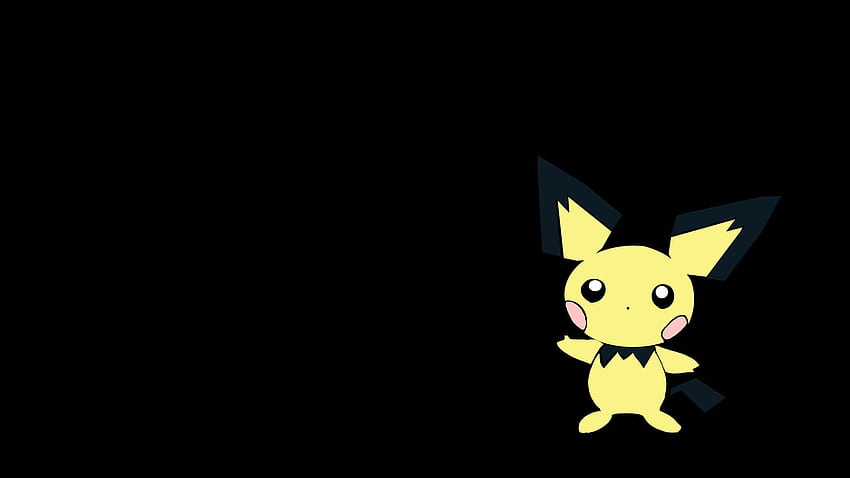 pikachu black background