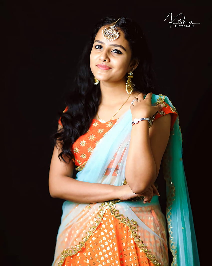 Vaishnavi Chaitanya, sari, Telugu_actress HD telefon duvar kağıdı