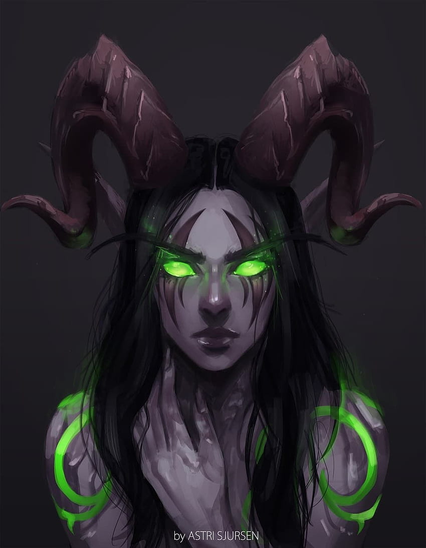 Wow Demon Hunter Eyes นักล่าปีศาจ World of Warcraft วอลล์เปเปอร์โทรศัพท์ HD