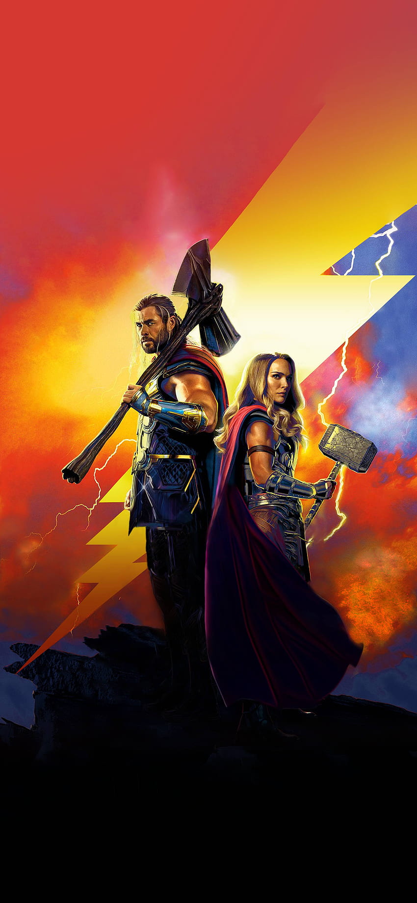 Offizielles Thor Love and Thunder Poster Cool, Filme, und Hintergrund HD-Handy-Hintergrundbild