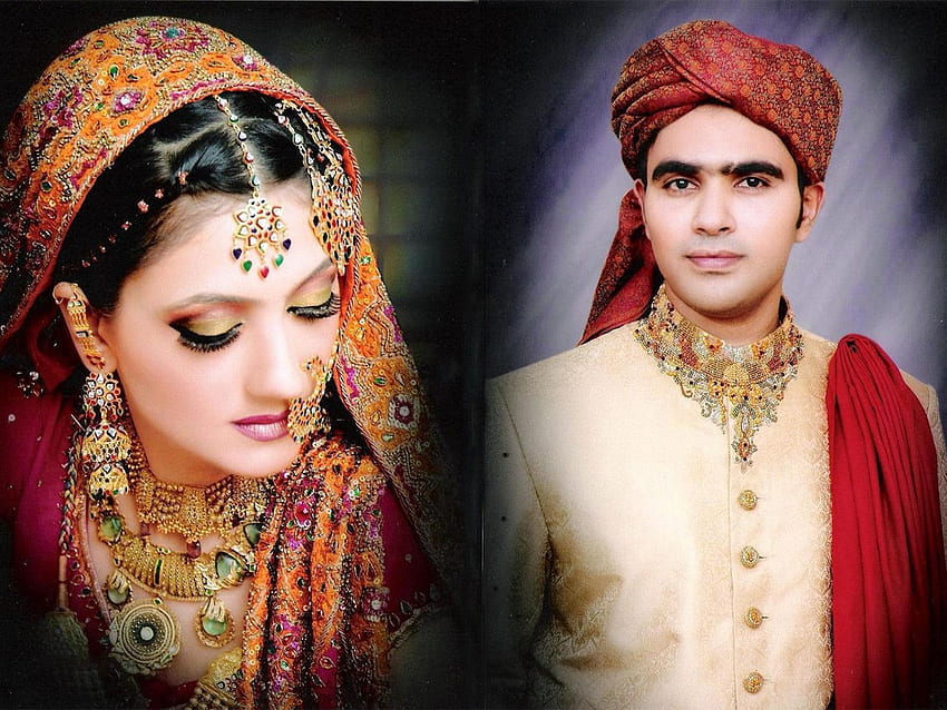 desktop wallpaper beautiful pakistani couple bride dulha dulhan groom on marriage for background bridal couple