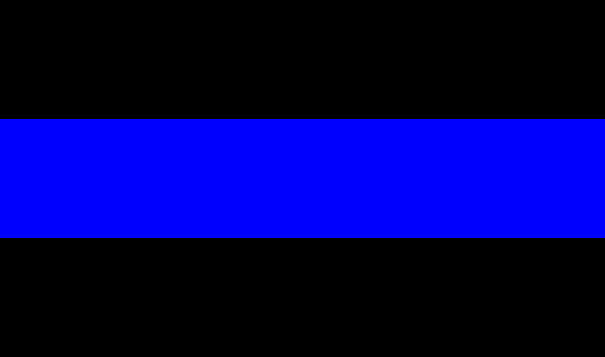 Current The Thin Blue Line, a Flag Used by Police Officers in North . HD wallpaper