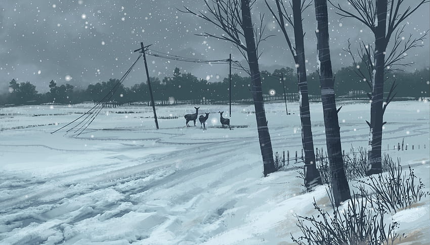 ArtStation - Winter In the apocalypse word, Mei Moayedpour HD wallpaper
