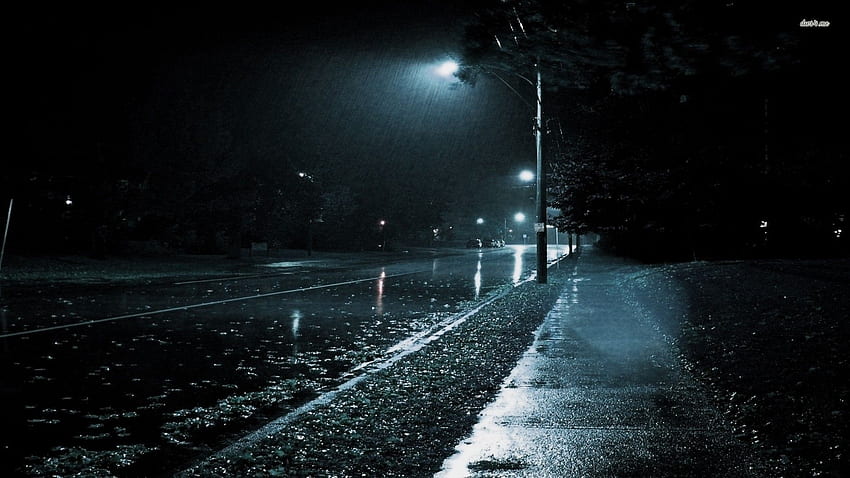 Rainy night . Quiet Night. Rainy night, Night HD wallpaper