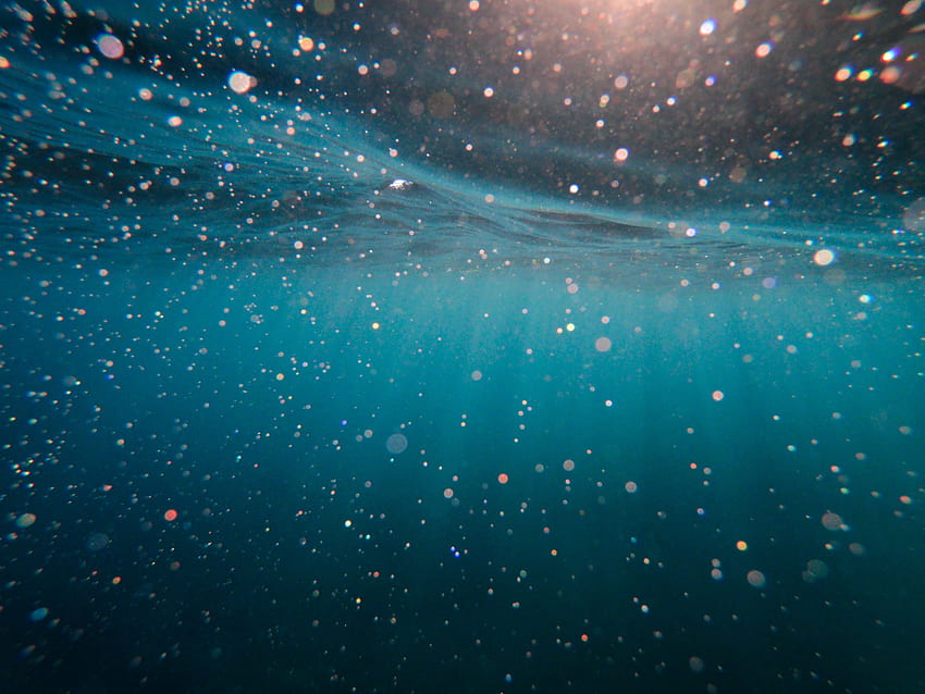 Water, Glare, Shine, Light, Texture, Textures, Depth, Under Water, Underwater HD wallpaper