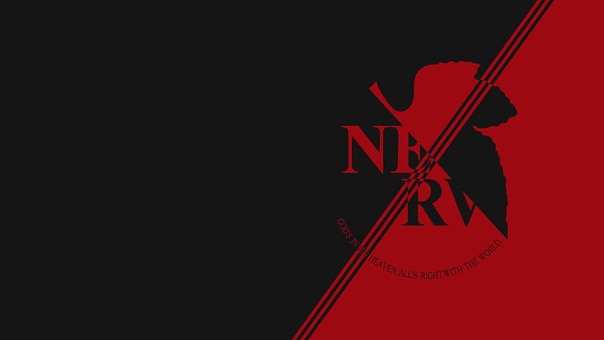 Просто лого на NERV, което направих: евангелион HD тапет