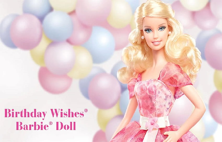 Narodziny Barbie. Birtay, piękne tło Birtay i Birtay BFF, różowa Barbie Tapeta HD