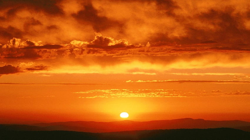 Небе: Слънце Синьо Небе Природа Облаци Залез Цветове Оранжев Изгрев HD тапет