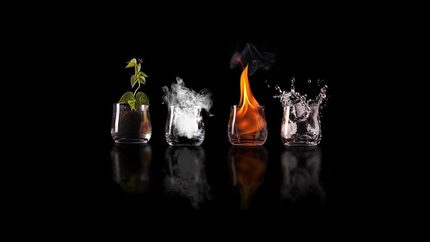 The Four Elements. (Saw It On R Pics Decided To Fix It Up) [1920 X 1080] :, Cool Element HD wallpaper
