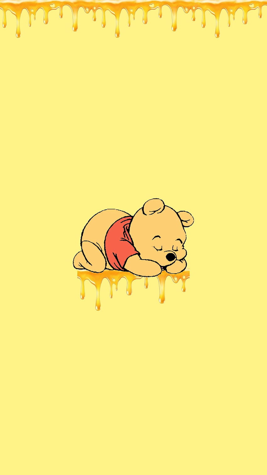 Winnie The Pooh Kuning Estetis, Winnie the Pooh yang Lucu wallpaper ponsel HD