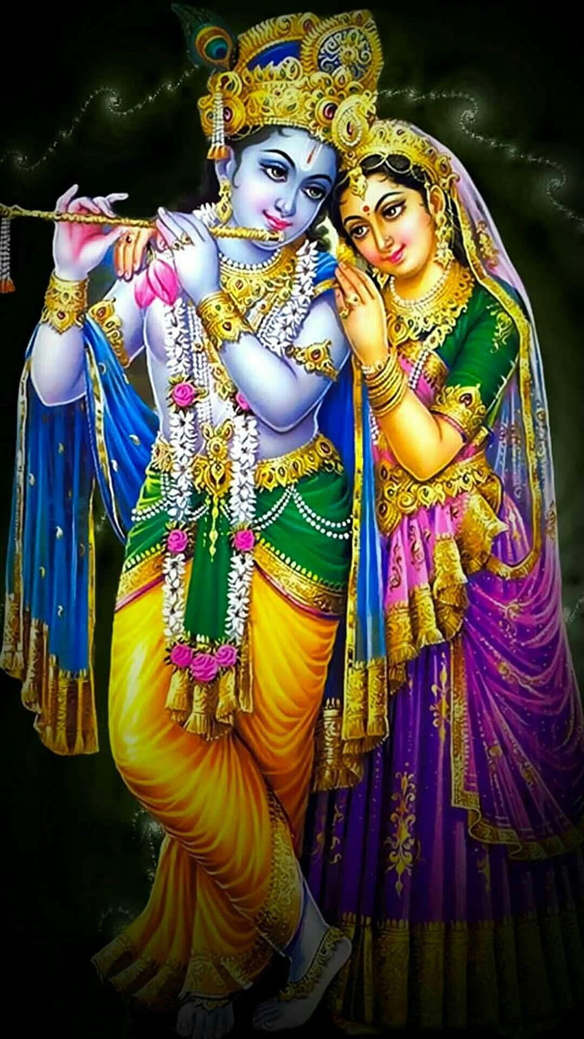 Radha Krishna, puro amor verdadero, krishna, radha fondo de pantalla del teléfono