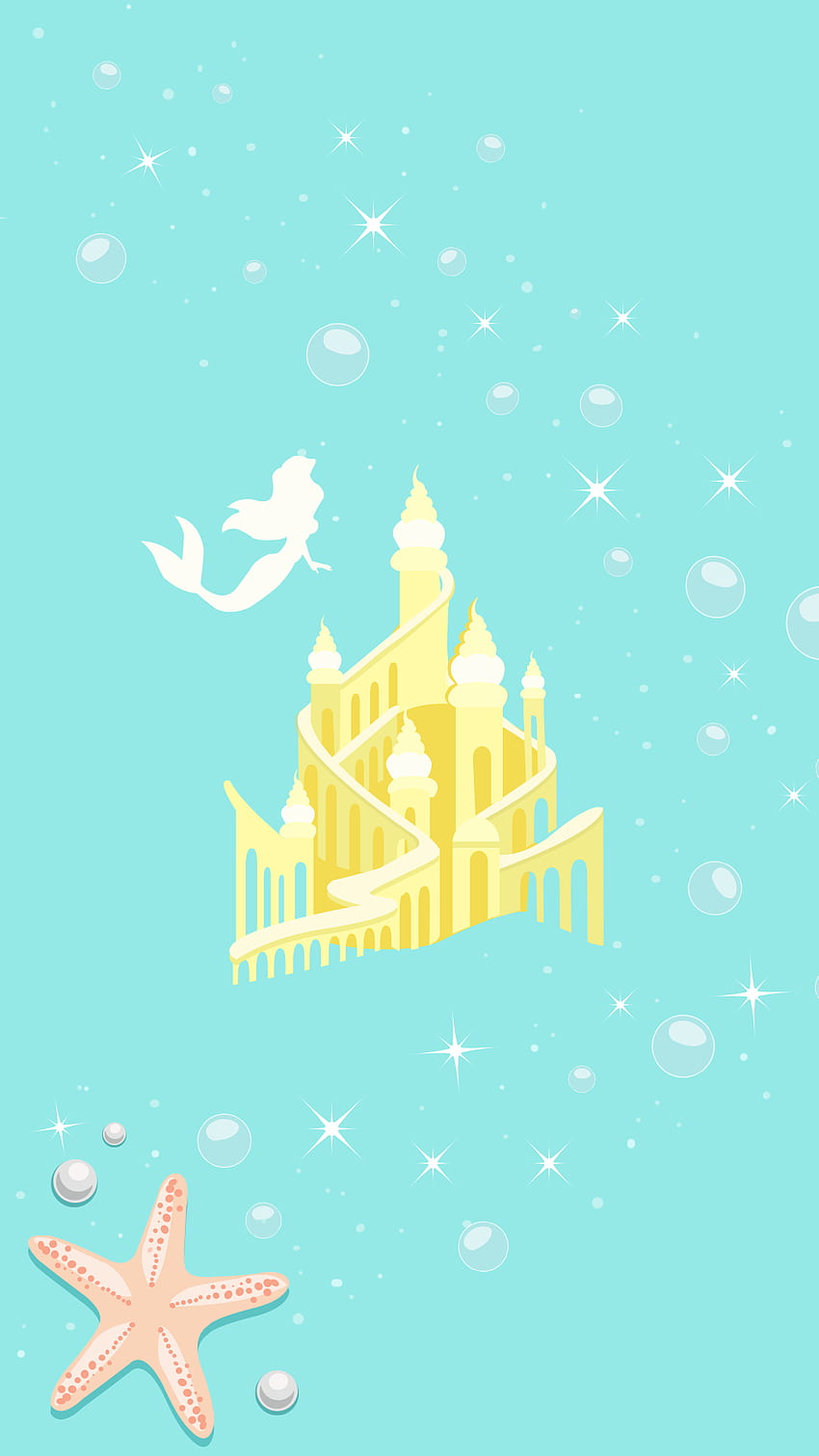 iphone la petite sirene little mermaid ariel, Disney Summer HD phone wallpaper