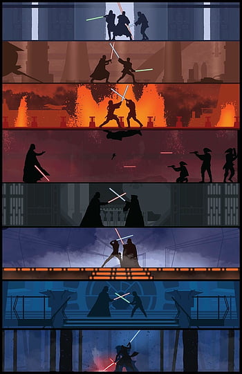 lightsaber battle wallpaper