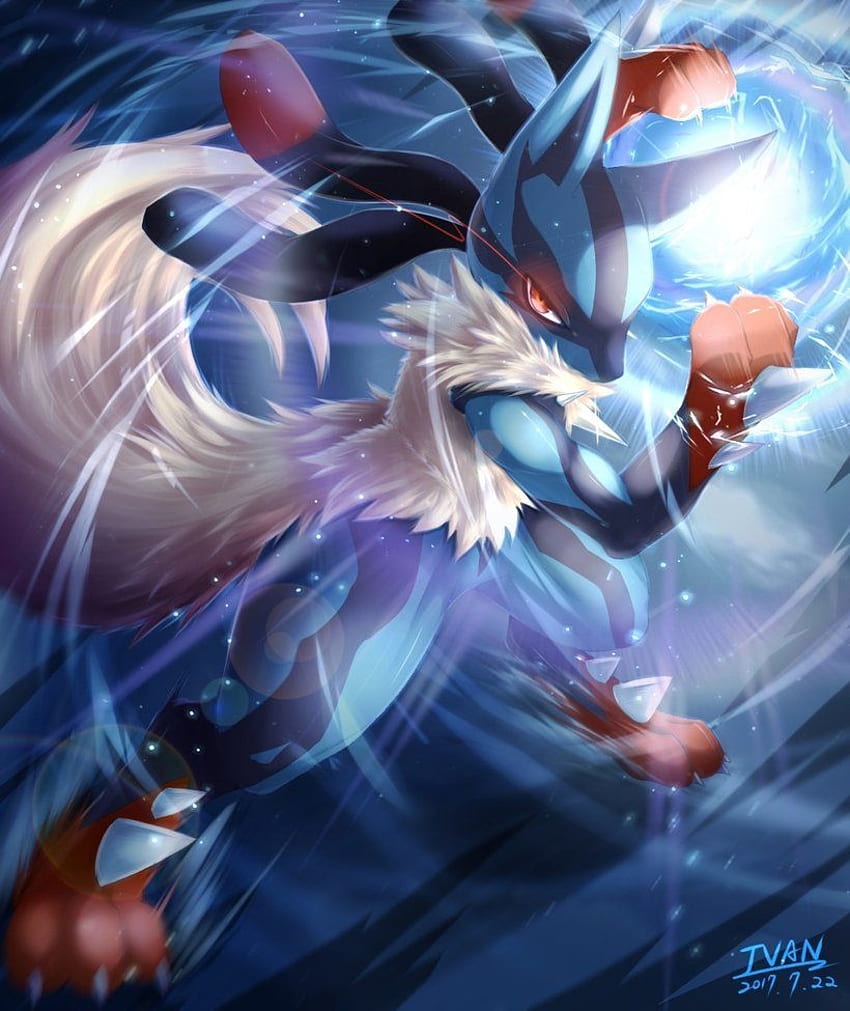 Shiny mega lucario  Cool pokemon wallpapers, Cute pokemon