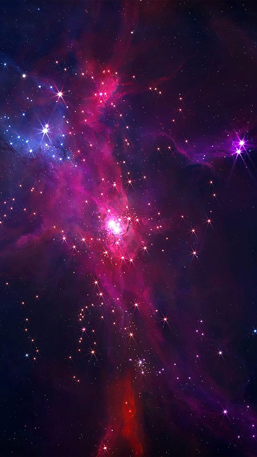 iPhone . space star red blue dark sky HD phone wallpaper