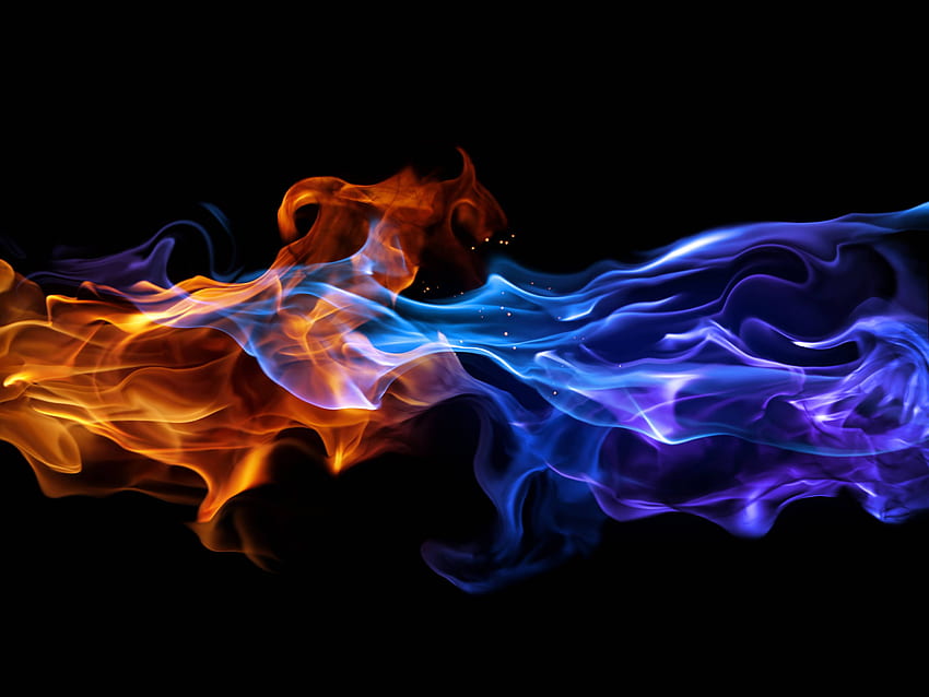 Zwillingsflammen-Hintergrund. Flammenprinzessin, Violette Flamme und Stammesflamme HD-Hintergrundbild
