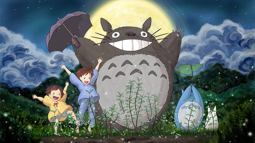 ghibli, mój sąsiad totoro, mei, anime, Totoro Aesthetic Tapeta HD