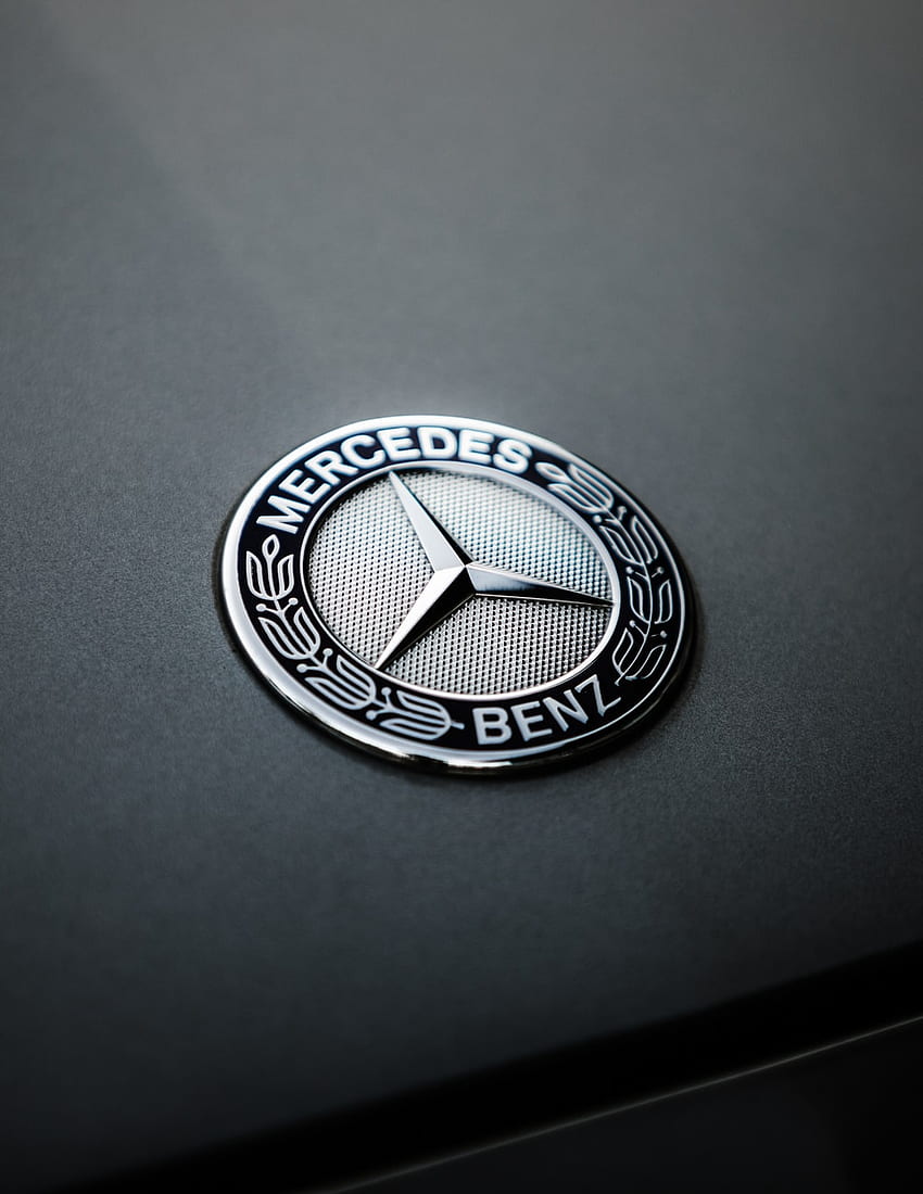 Logotipo de Mercedes, emblema de Mercedes fondo de pantalla del teléfono
