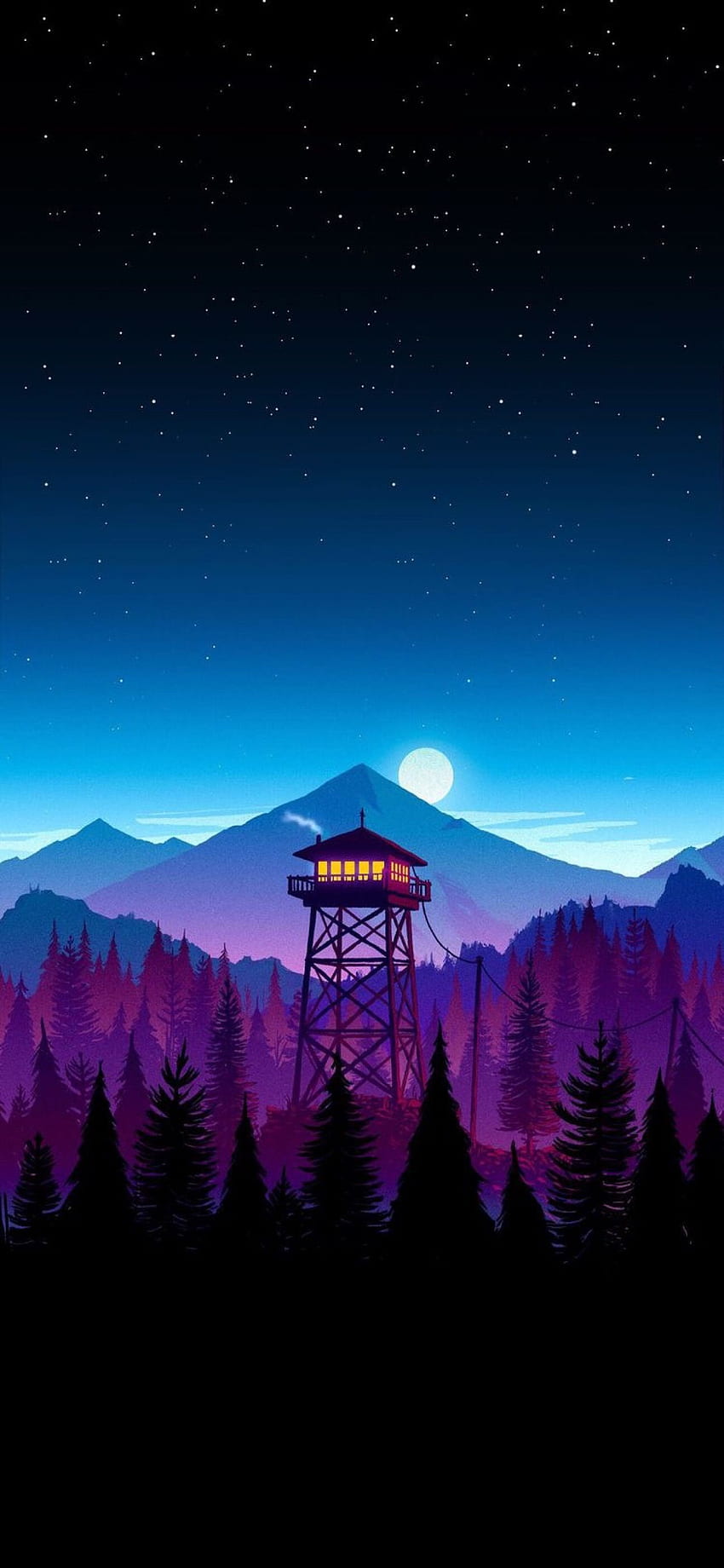 Watchtower iPhone, Low Poly HD phone wallpaper
