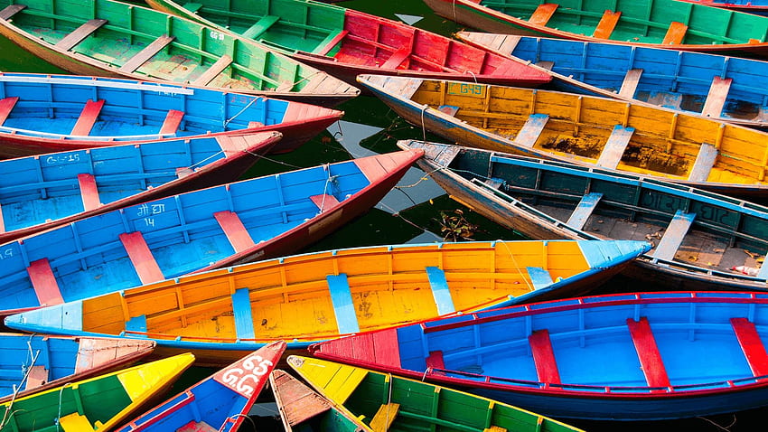 Colorful Boats PREMIUM . Sfondi, Immagini di sfondo, Barche HD wallpaper