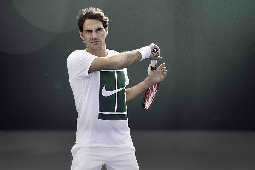 Roger Federer Tennis Player iPad Air, Nike Roger Federer HD wallpaper