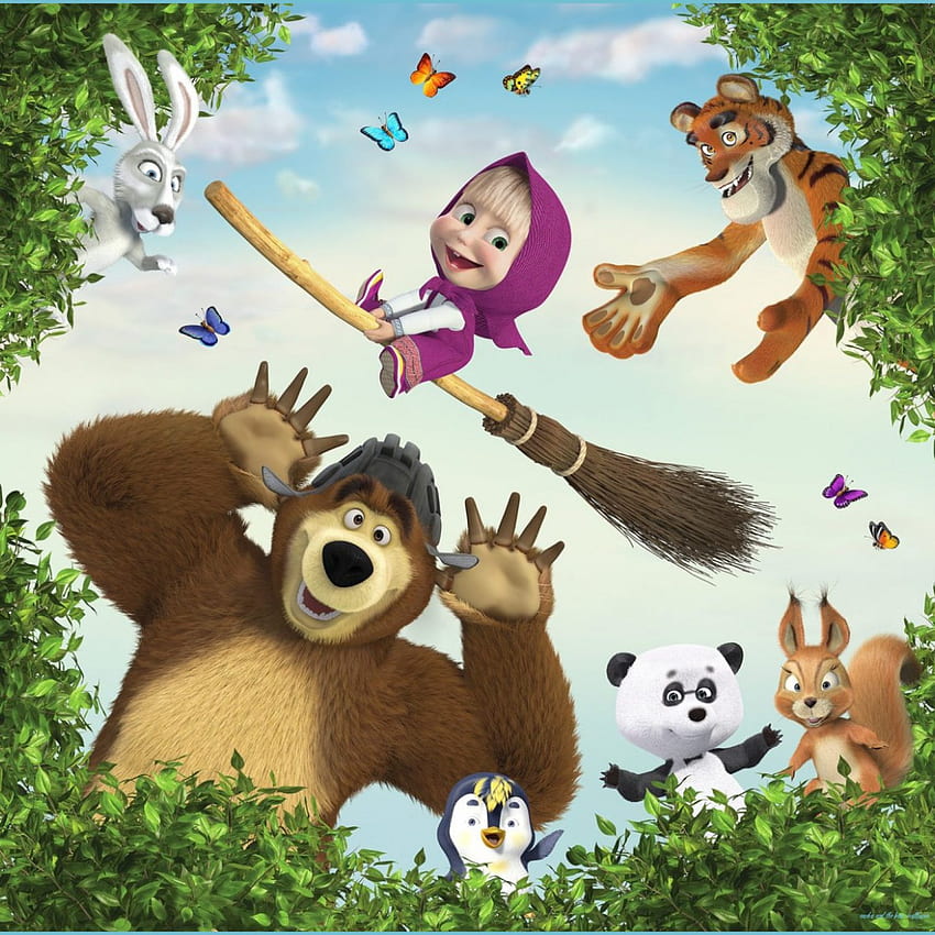 Masha And The Bear, Friends HD phone wallpaper | Pxfuel