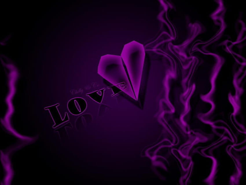 Purple Love, purple, abstract, 3d HD wallpaper | Pxfuel