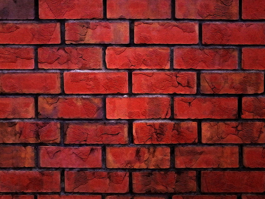 kırmızı tuğla duvar HD duvar kağıdı