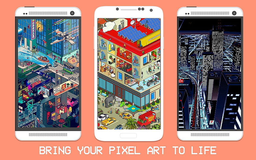 Pixel Art City (Retro 8bit ) for Android, 8-Bit City HD wallpaper