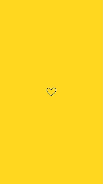 Aesthetic cute yellow heart HD wallpapers | Pxfuel