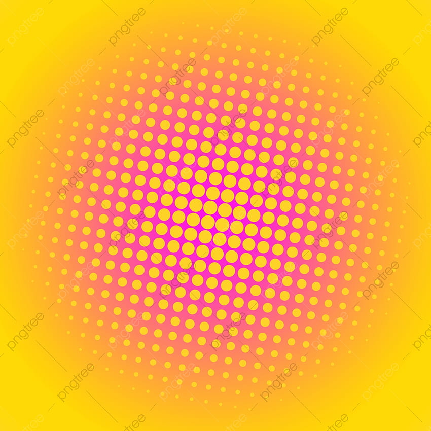 Жълт ретро полутонов фон на точки, неправилни точки, полутонове, полутонов фон за, реколта на точки HD тапет за телефон