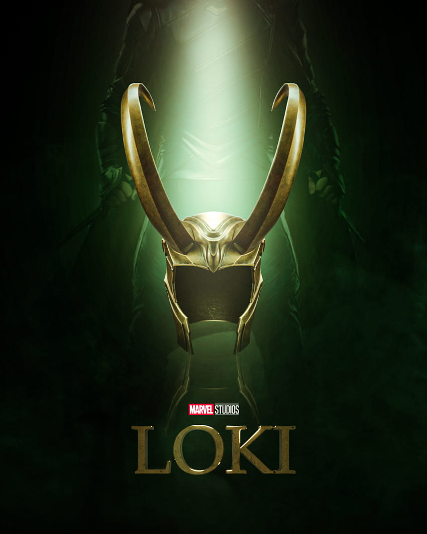 Disney+ Loki para iPhone, Logotipo Loki fondo de pantalla del teléfono
