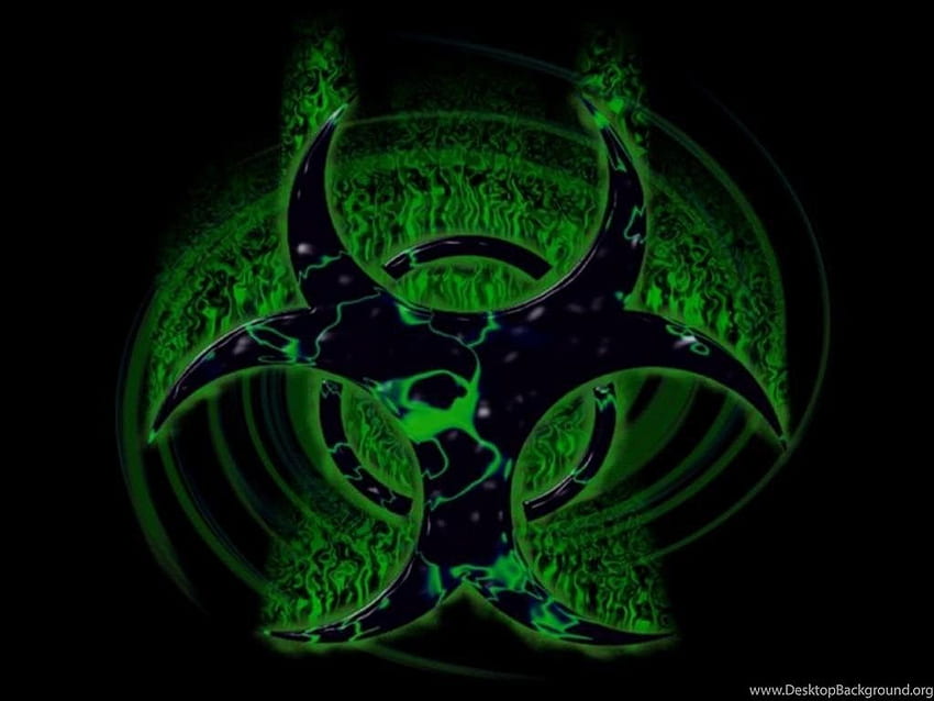 Weed Skull Toxic Singer Green Symbol And Layout. Background HD wallpaper
