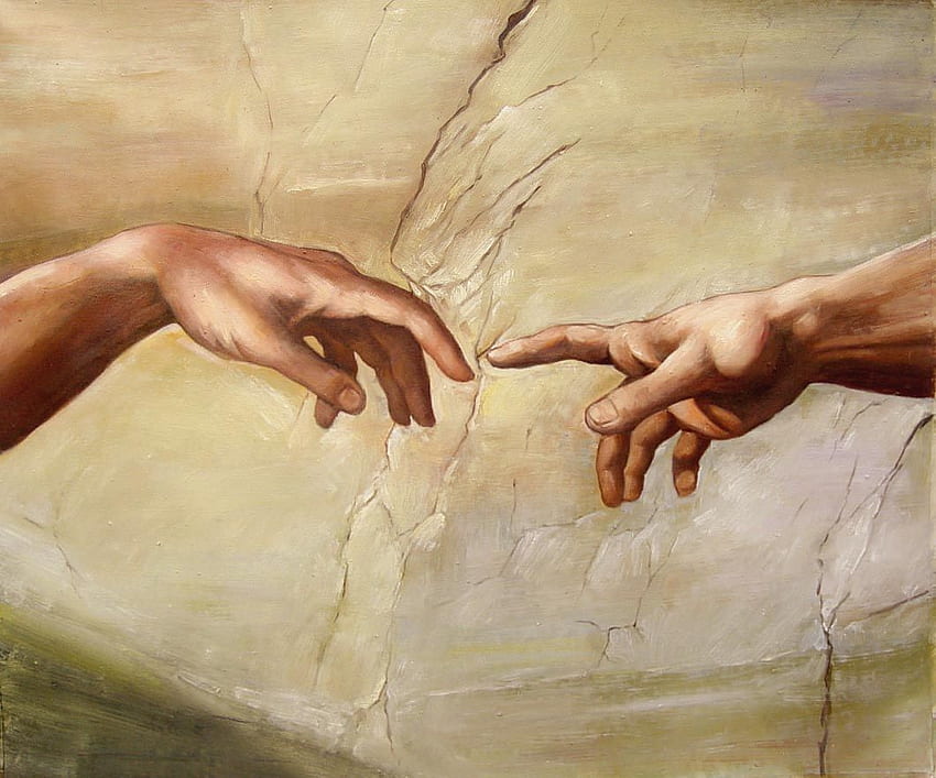 The Creation Creation Of Adam God Hand HD wallpaper