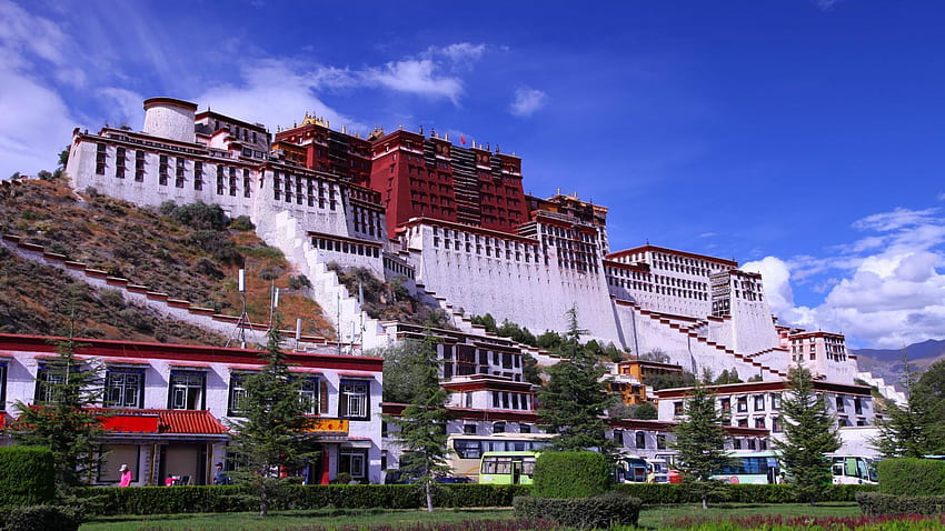 Maravilhoso Palácio Potala Em Lhasa Tibet. outro. papel de parede HD