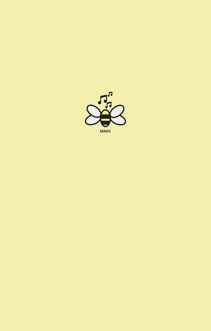 iPhone yellow, Cute Bee HD phone wallpaper