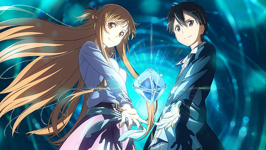 Kirito et Asuna de Sword Art Online Anime Ultra Fond d'écran HD