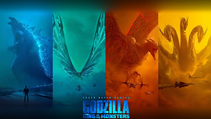 I made from the character posters, Godzilla 2 HD wallpaper