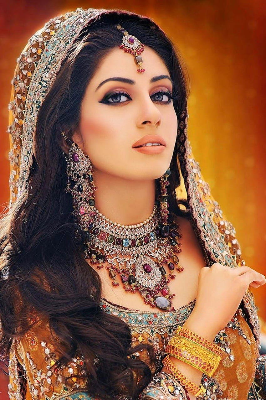 Dulhan indio, maquillaje de novia fondo de pantalla del teléfono